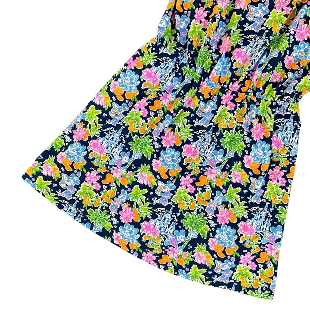 Lilly Pulitzer x Disney Loro Romper Mickey Minnie Floral Skort Cotton Size M NWT - Picture 3 of 11